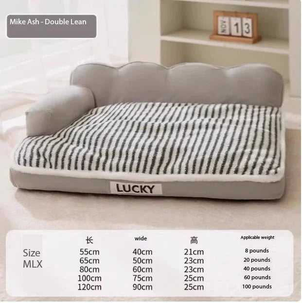 Pet Autumn And Winter Dog House Warm Removable And Washable Dog Bed Dog Sofa Winter Mat Sleeping Pad