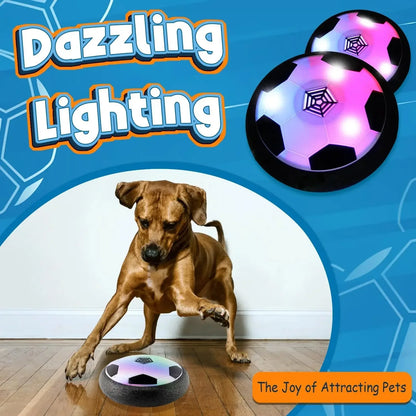 UFO Ball Dog Pet Interactive Toy Suspended Football with Music LED Light Indoor Game Pet Toy Ball Children's Birthday Gift
