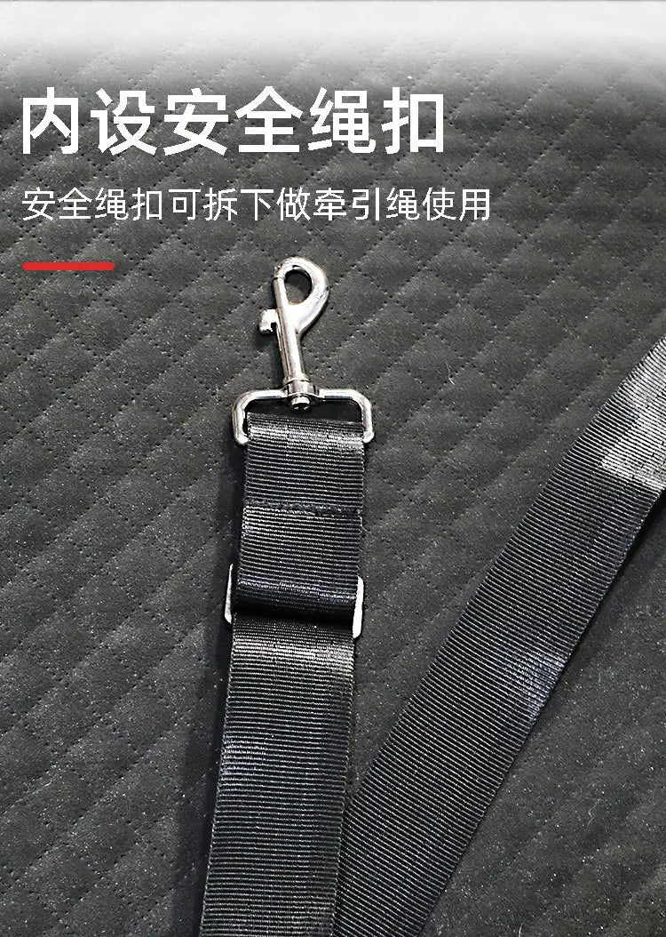 Pet car seat bed cat dog kennel removable washable outdoor car seat cushion safe comfortable suitable for both home travel use