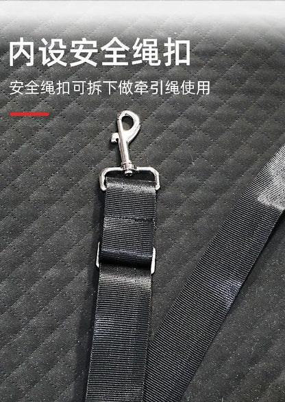 Pet car seat bed cat dog kennel removable washable outdoor car seat cushion safe comfortable suitable for both home travel use