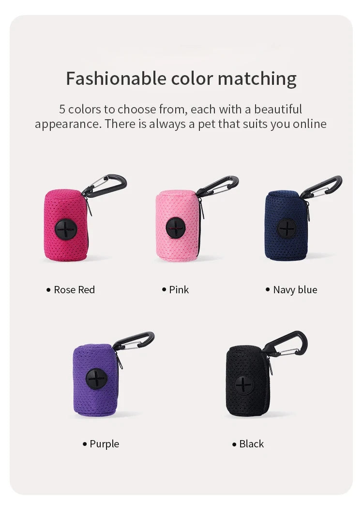 the WALK-READY DOG WASTE BAG DISPENSER - Dog Poop Bag Dispenser, Hanging Able Dog Waste Bag Holder, Bags Dispenser for Dogs, Walking Garbage Bags Dispensers, Pet Supplies