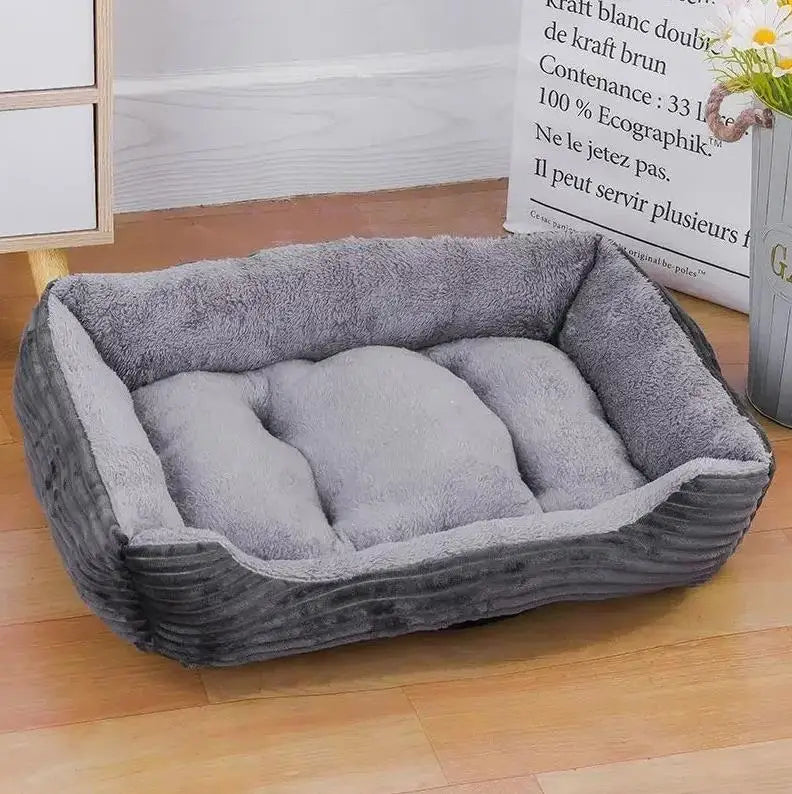 Autumn And Winter Warm Pet Dog Cat Universal Beds Soft Cushion Couch Bed for for Small Medium Dog Plush Cozy Puppy Nest Mat Pad