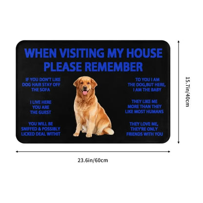 Beagle Dog Doormat Non-Slip Kitchen Bath Mat Living Room Door Floor Entrance Carpet Rug