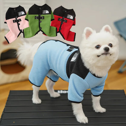 Pet Dog Clothes Soft Warm Fleece Dogs Jumpsuits Pet Clothing for Small Dogs Puppy Cats Clothes Chihuahua Yorkshire Costume Coat