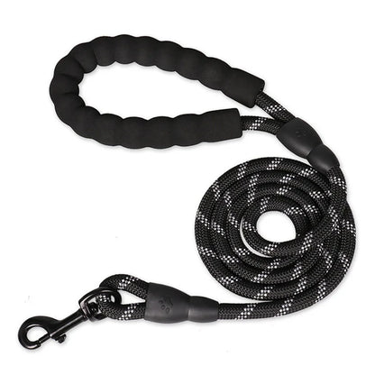 the COMFORT GRIP SAFETY LEASH - Reflective Dog Leash with Comfortable Padded Handle - Double Heavy Duty Traction Rope for Strong Dogs - Enhance Safety and Control
