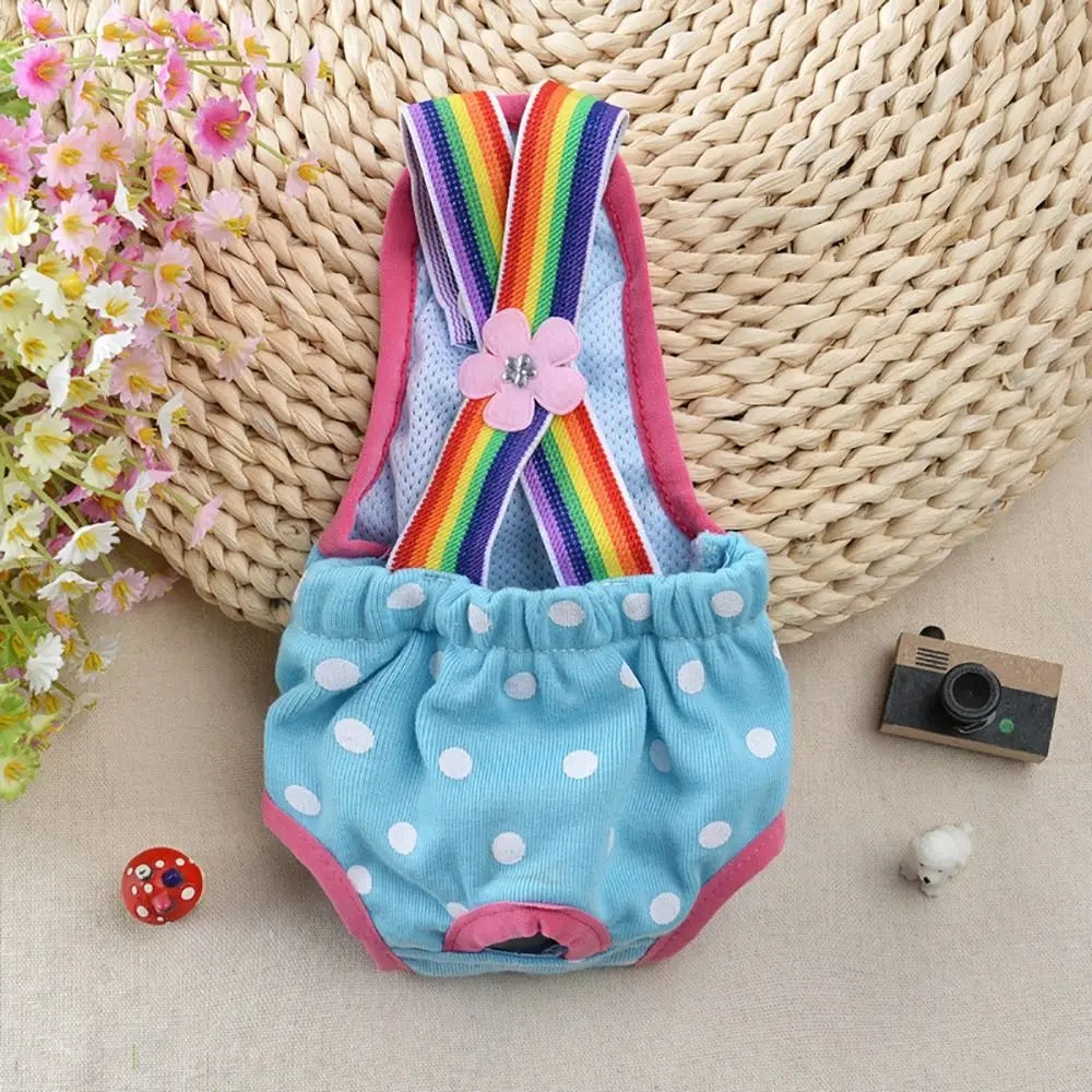 Breathable Polyester Dog Physiological Pants XS~XL Adjustable Dog Diaper Washable Puppy Underwear Briefs Puppy