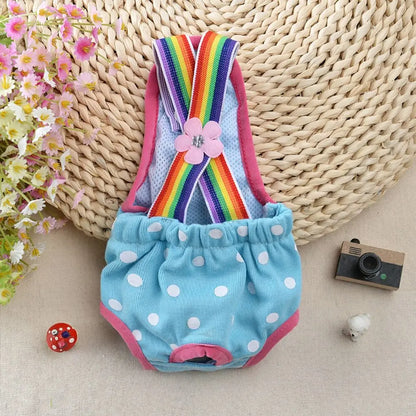 Breathable Polyester Dog Physiological Pants XS~XL Adjustable Dog Diaper Washable Puppy Underwear Briefs Puppy