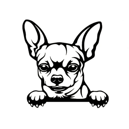 Cars Accessorie Decals Funny Dog With Name Car Decal Dogs Pet Animals Laptop Vinyl Sticker For Apple MacBook Pro/Air Decoration