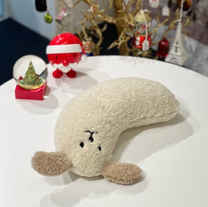 Winter Dog Pillow To Protect Cervical Spine Deep Sleep U-Shaped Pillow Fall Plush Warm Cat Pillow Sleep Pillow Dog Supplies