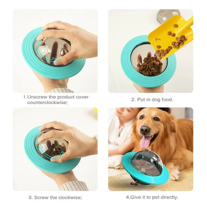 Dog Toy Ball for Aggressive Chewers, Interactive Fetch Dog Ball with Fun Squeaky Wobble Giggle Sound, Durable for Medium Dogs
