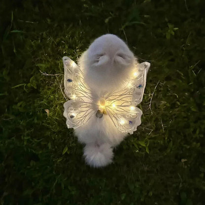 Dog wings glowing butterfly back decoration puppy summer clothes chest back decoration small dog Pomeranian Teddy Bigbear