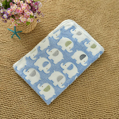Soft Fluffy High Quality Pet Blanket Cute Cartoon Pattern Pet Mat Warm and Comfortable Blanket for Cat Dogs