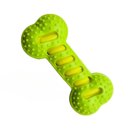 Pet Dog Chew Toy Teeth Cleaning Molar Stick Rubber Bone Toy Puppy Interactive Stick Dog Chewing Bite Toys