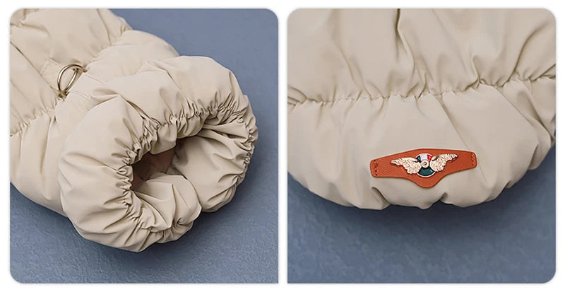 the SNOW PATROL PUFFER - Padded Puppy/Cat Clothes with D Rings, Winter Warm Dog Jacket for Small Dogs, Chihuahua Vest, French Bulldog Coat, Yorkie Outfits