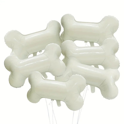 3/6pcs Funny Bone Shape Foil Balloons Pet Dog Bone Balloons for Birthday Party Decorations Supplies Kindergarten Kids Toys