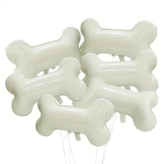 3/6pcs Funny Bone Shape Foil Balloons Pet Dog Bone Balloons for Birthday Party Decorations Supplies Kindergarten Kids Toys