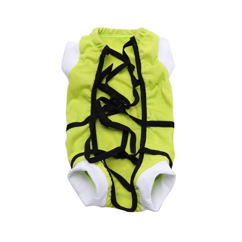 Pet Cat Recovery Surgical Costume Pet Dog Sterilization Clothes Pet Physiological Pants Anti-licking Vest for Abdomen Protect