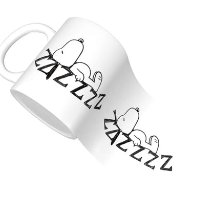 Manga Snoopy Woodstock Cartoon Dog Coffee Mug DIY Customized Ceramic Tea Milk Mug