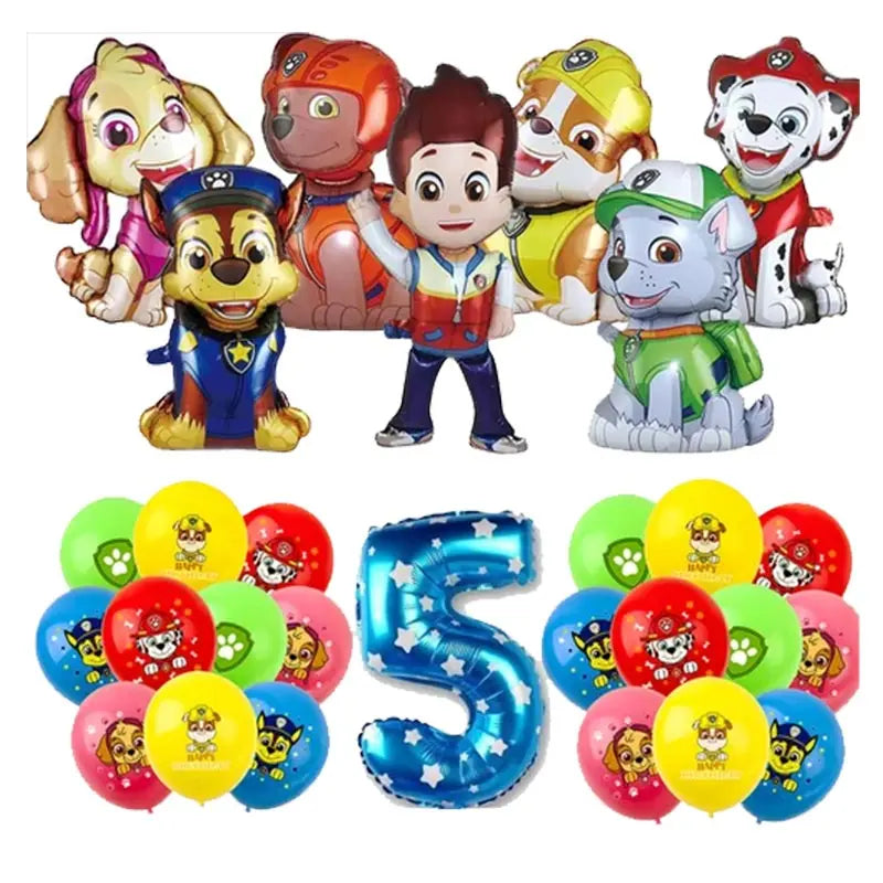 Paw Patrol Birthday Decoration Skye Birthday Decorations Set Balloons Backdrop Plates Cups Paw Patrol Birthday Party Favors Gift