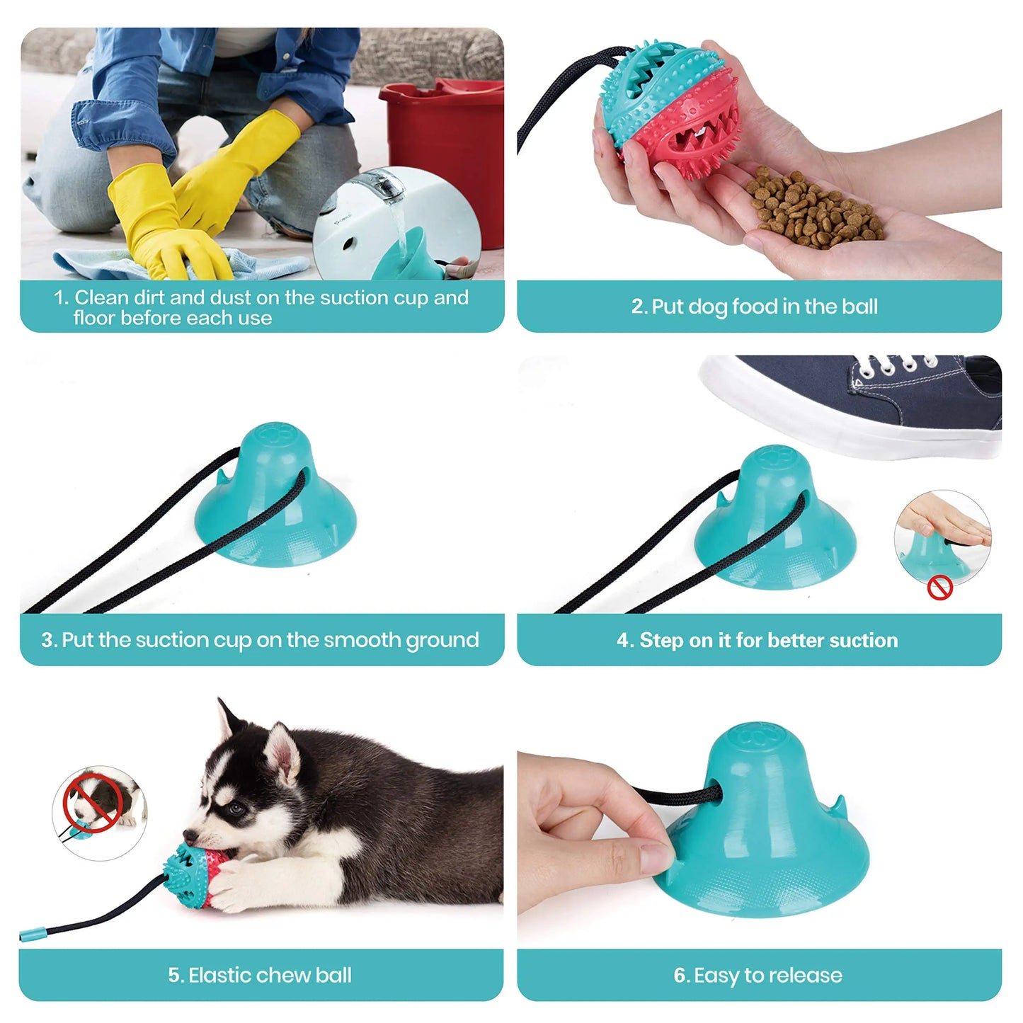Dog Chew Toys for Aggressive Chewers, Indestructible Tough Squeaky Mental Stimulation Teeth Grinding Interactive Dog Chew Toys