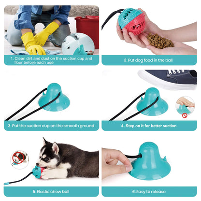 Dog Chew Toys for Aggressive Chewers, Indestructible Tough Squeaky Mental Stimulation Teeth Grinding Interactive Dog Chew Toys