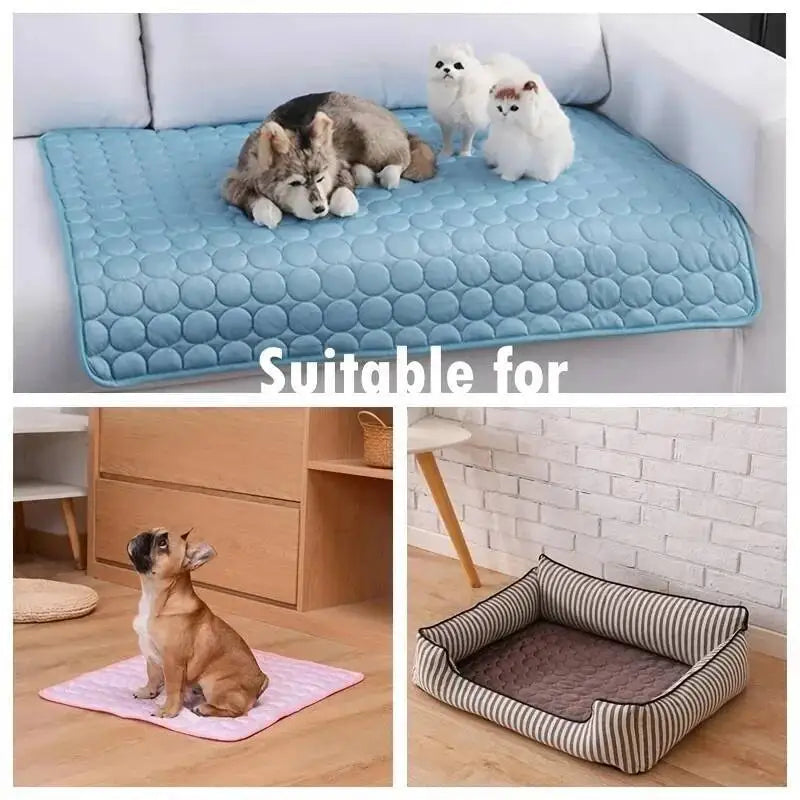 Dog Cooling Mat Summer Cold Bed Extra Large For Small Big Dogs Pet Accessories Cat Durable Sofa Ice Pad Blanket