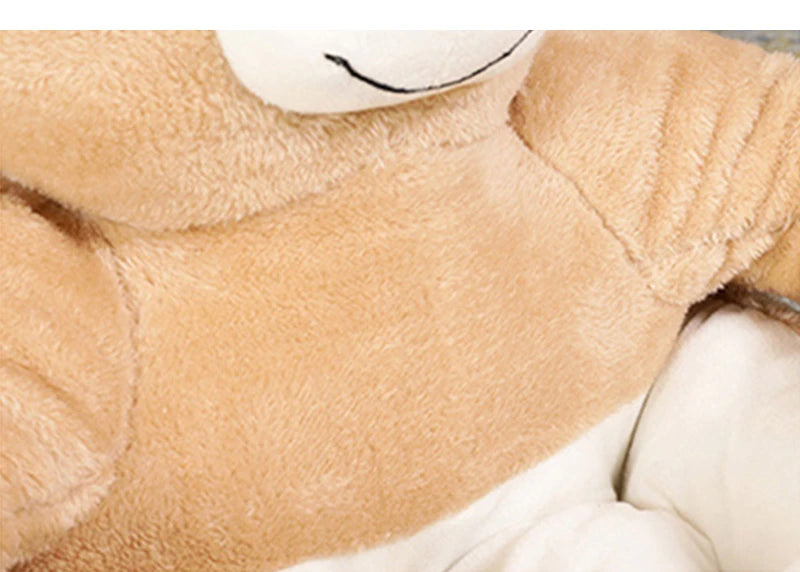 Super Soft Dog Bed Cute Winter Warm Bear Hug Cat Sleeping Mat Semi-closed Puppy Kitten Plush Nest Cushion Dog Sofa Pet Supplies