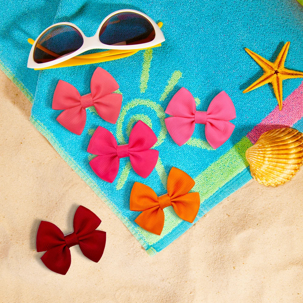 2PCS Solid Dog Bows Dog Hair Clips Pet Bowknot Doggly Hair Grooming Products For Puppy Kitten Dog Hair Barrette Pet Accessories