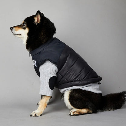 Dog Fans Punch Large Dogs Winter Warm Raincoat Anti Pet Cotton Clothing Windproof Rainproof Dog Coat