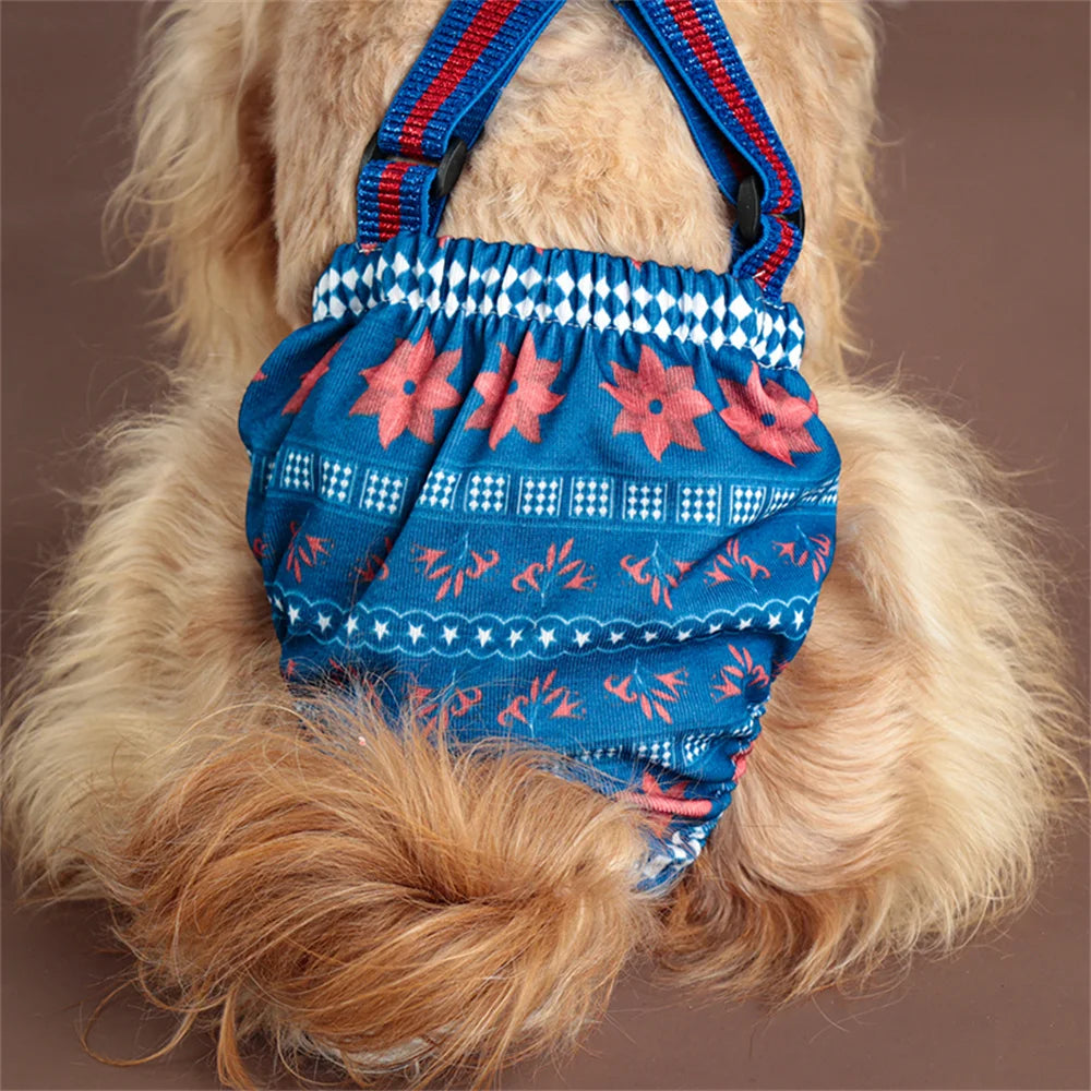 Washable Big Dog Diapers Female for Small Medium Dogs Reusable Pet Physiological Pants Labrador Shorts mascotas Period Panties