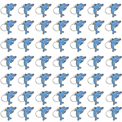 50PCS Cute Animal Keychain knife Ducks Dogs Cats Keyring for Women Men Kids Handbag Cool Car Key Accessories Friends Key Gifts