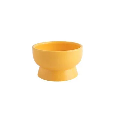 Cat Food Water Bowls Nordic Style Pet Ceramics Feeding Dishes Puppy Kitten Neck Guard Matte Pottery Bowl Dog Eating Accessories