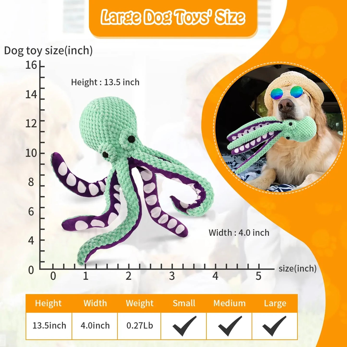 the TIDAL TOOTH CHEW TOY - Pet Plush Toy, Cat/Dog Voice Octopus Shell Puzzle Toy, Bite Resistant Interactive Pet Dog Teeth Cleaning Chew Toy, Pet Supplies