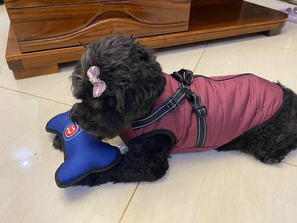 Pet Clothes Dog Warm Winter Jacket with Harness Build in For Large Medium Small Dogs Winter Pet Supplies Kids Gifts