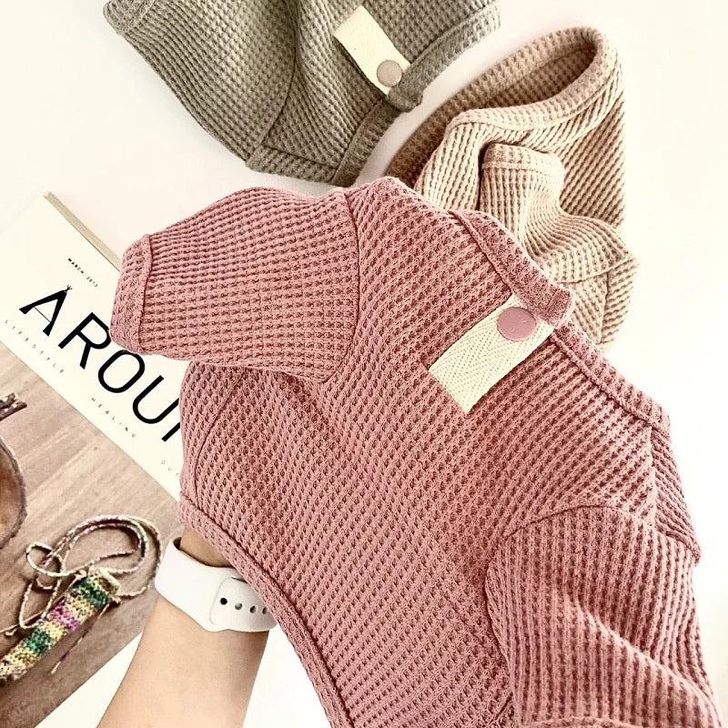 Pet Dog Shirt for Small Dogs Fashion Dog Clothes Spring Puppy Pullovers Cute Solid Cat Bottoming Shirt Pet Sweatshirts Dog Vest