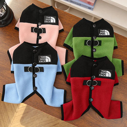 Pet Dog Clothes Soft Warm Fleece Dogs Jumpsuits Pet Clothing for Small Dogs Puppy Cats Clothes Chihuahua Yorkshire Costume Coat