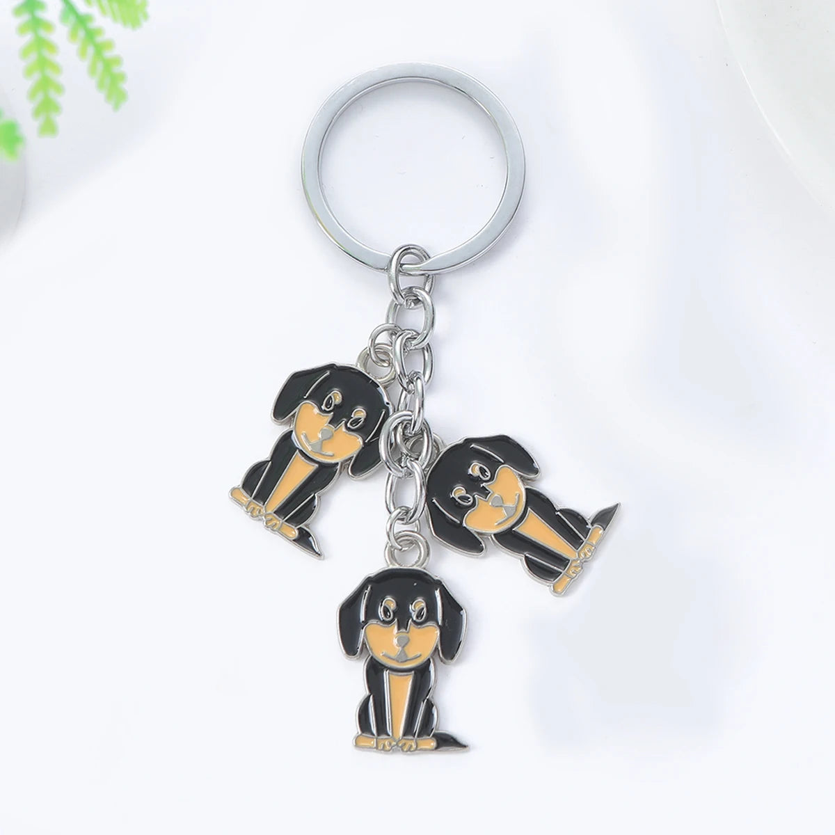 I LOVE Alaska Husky Dog Keychain Cute dachshund  animal Cartoon dog Keychain dog Gift For woman Man Jewelry