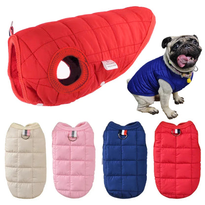 the SOFTPAWS COZY COAT - Winter Pet Cotton Jacket, Warm Dog Clothes, Puppy Coat for Small/Medium Dogs/Cats Outfit, Chihuahua, French Bulldog, Maltese Clothing