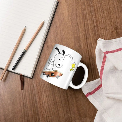 Manga Snoopy Woodstock Cartoon Dog Coffee Mug DIY Customized Ceramic Tea Milk Mug