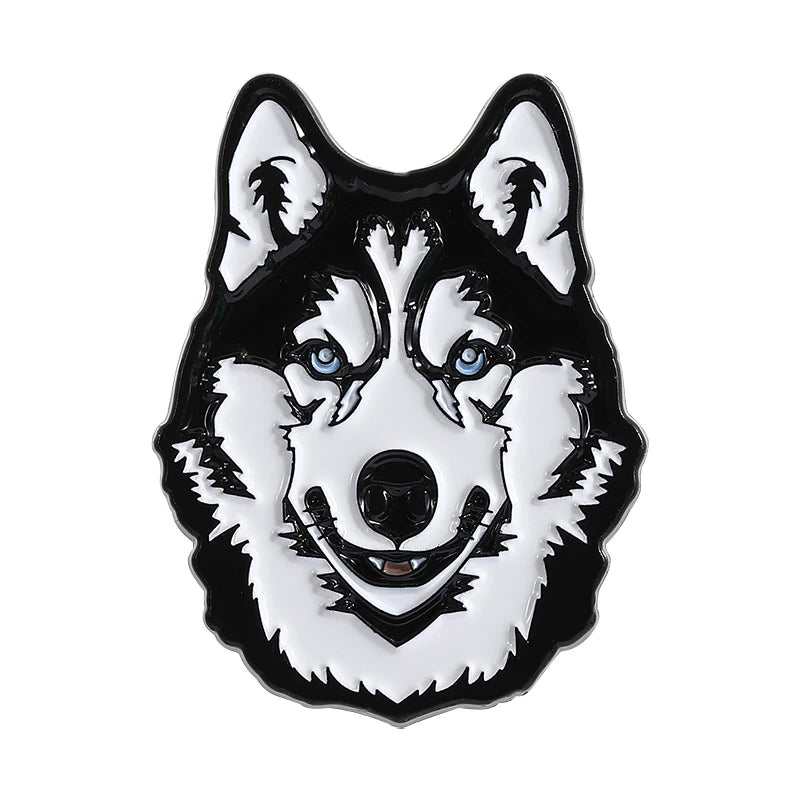 Cute Golden Retriever Border Collie Beagle Collie Enamel Pin Cartoon Pet Dog Animal Brooch Lapel Badge Jewelry Gifts For Friends