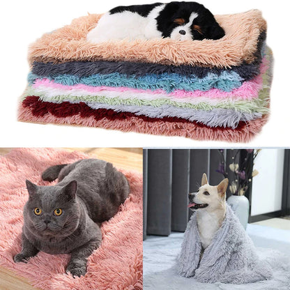 Plush Dog Blanket Winter Warm Pet Sheet Cat Dog Sofa Cushion Pet Mattress Household Carpet Comfortable Dog Sleeping Blanket