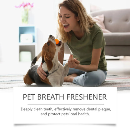 the BREATH FRESHER - Dog Mouth Cleaning Liquid, Tooth Stains Mouth Cleaning, Tartar Removal Bad Breath Freshens, Oral Deodorant Pet Teeth Cleaner Water