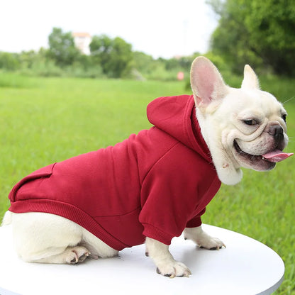 Cheap Dog Hoodie Winter Warm Dog Clothes for Small Medium Dogs French Bulldog Coat Puppy Cat Jacket Chihuahua Yorkie Pet Costume