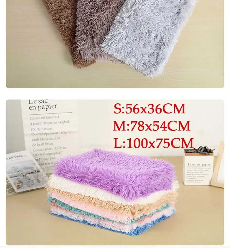 Plush Dog Blanket Winter Warm Pet Sheet Cat Dog Sofa Cushion Pet Mattress Household Carpet Comfortable Dog Sleeping Blanket