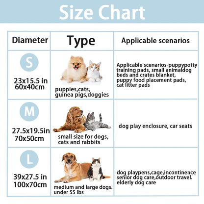 Soft Thickened Dog Blanket Waterproof Diaper Mat Dog Sleeping Mat Pet Blanket Sofa Mat Cat Blanket Warm Bed Sheet Pet Supplies