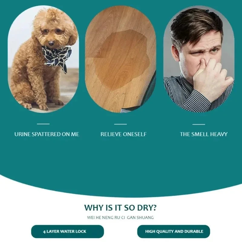 the ANTI-SLIP PET PAD - Dog Urine Pads, Washable Reusable Anti-Slip Pet Pee Pad, Puppy Training Pad, Pet Bed Urine Mat for Car Seat Cover, Pet Supplies