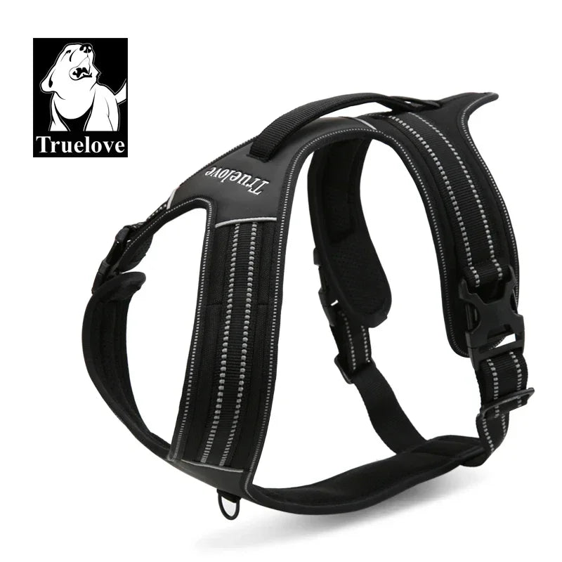 Truelove Sport Nylon Reflective No Pull Dog Harness Outdoor Adventure Pet Vest with Handle xs to xl 5 colors in stock factory