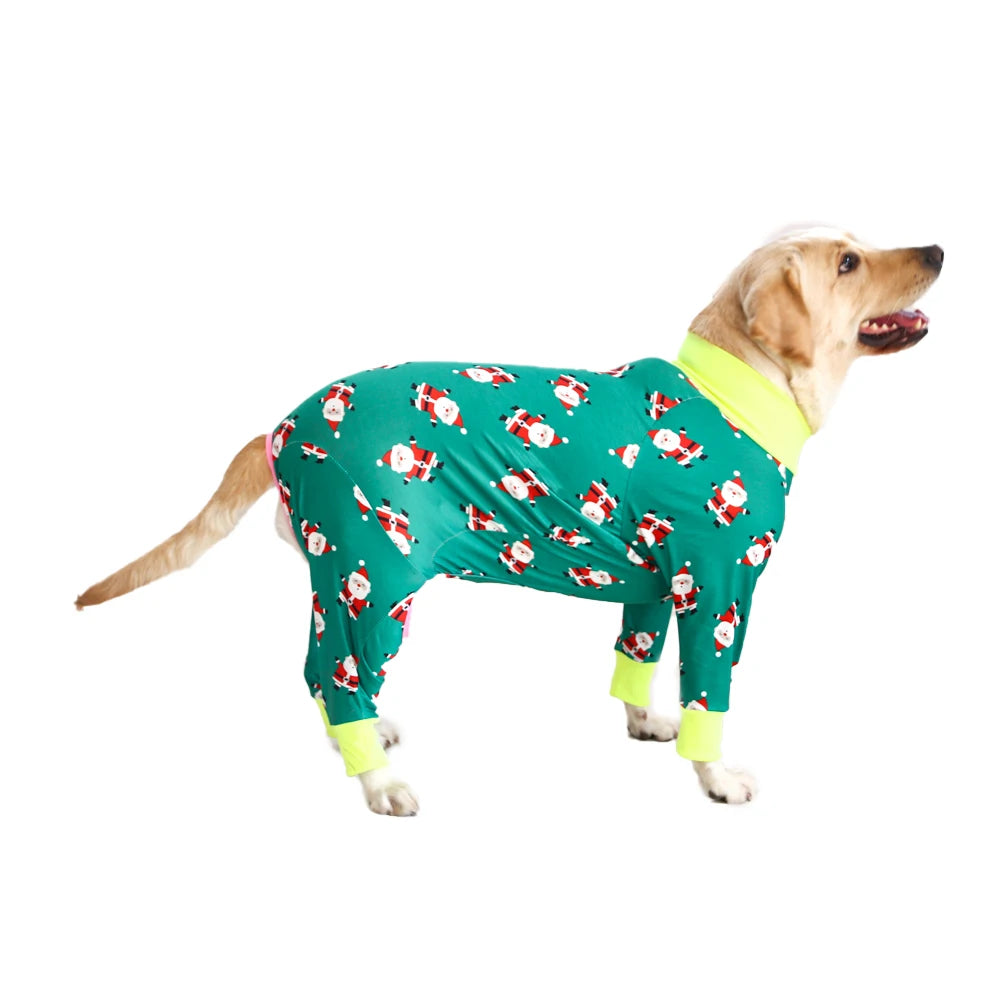 2024 New Halloween Prints Dog Four-legged Suit for Large Medium Bodysuit Dogs Pajamas PJS Full Body for Shedding Prevent Licking