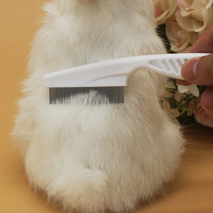 the FLEA REMOVER COMB - Gentle Nits Flea Eggs Remover Brush for Small Dog, Fine Toothed Pet Puppy Eye/Belly Comb, Untangling Cat Hairs Product