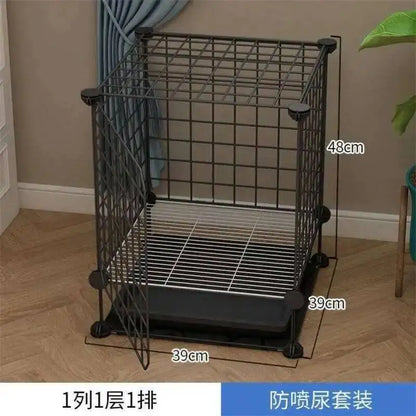 the BANGKOK BARKER - Fences Simple Kennel, Iron Teddy Living Room, Creative Doghouses, Pet Indoor Balcony Home, Pomeranian Puppy Courtyard Pet Cage